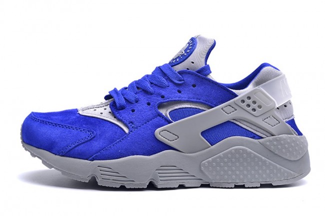 nike huarache blanc et bleu